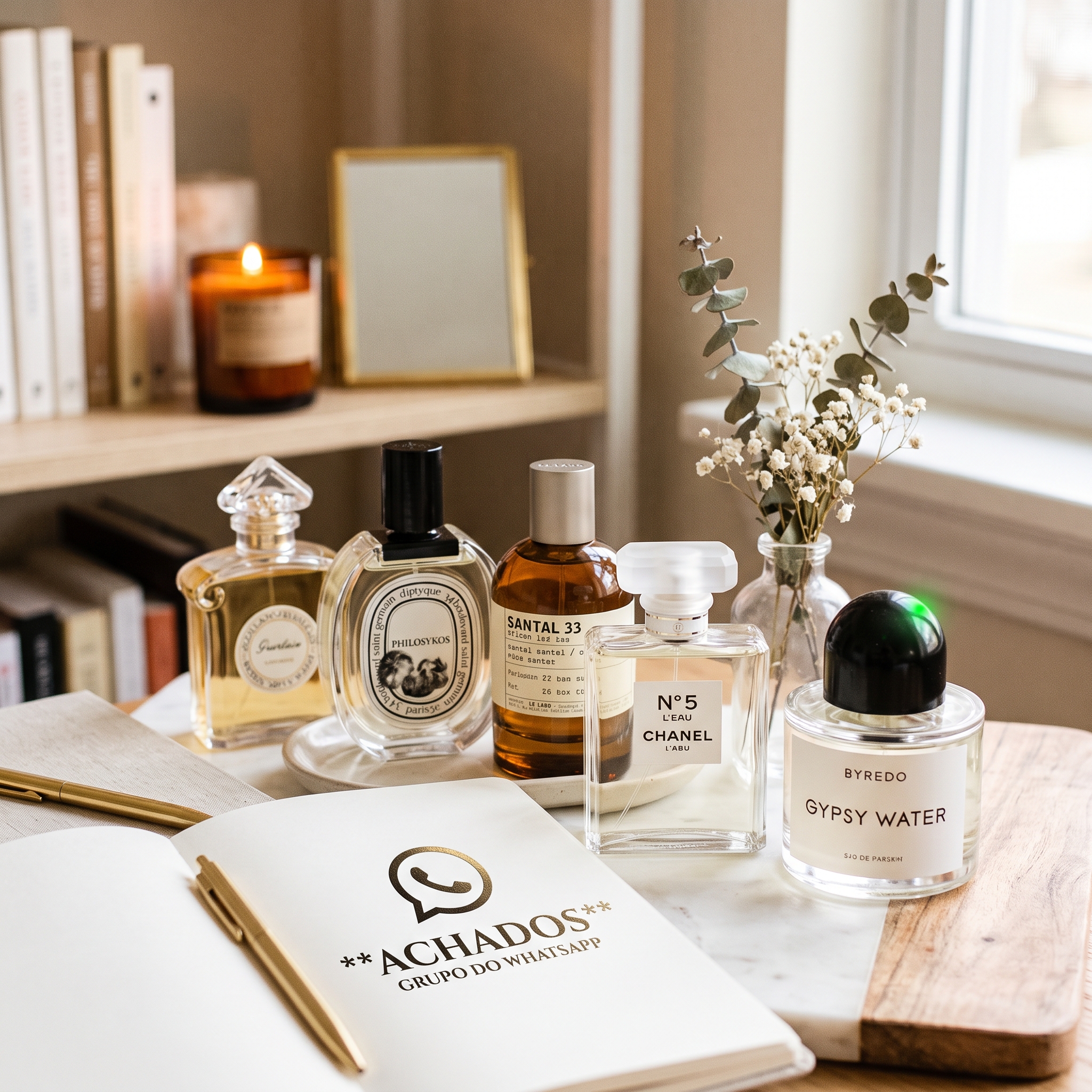 Seleção de perfumes premium Achados Perfume